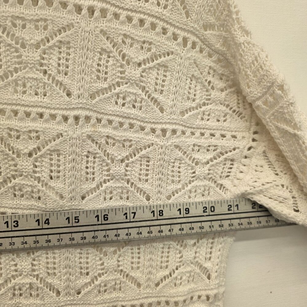 L*Space White Long Sleeve Swim Cover-up Sweater Dress Size XS/S - Picture 9 of 11